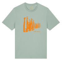 tshirt | local | coton bio | saint malo | brise lame | orange |
