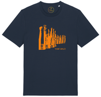 t-shirt | brise lame | saint-malo | orange | coton bio | marque francaise