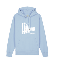 Sweat | coton bio | ciel | saint malo | brise lame blanc | petit plagiste |