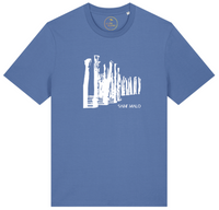 t-shirt | coton bio | saint malo | brises lames | bleu | le petit plagiste |