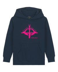 Sweat enfant | coton bio | saint malo | plongeoir rose | fluo | imprimée en bretagne | local
