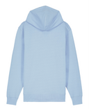 Le Sweat zippé Ciel - Broderie orange fluo