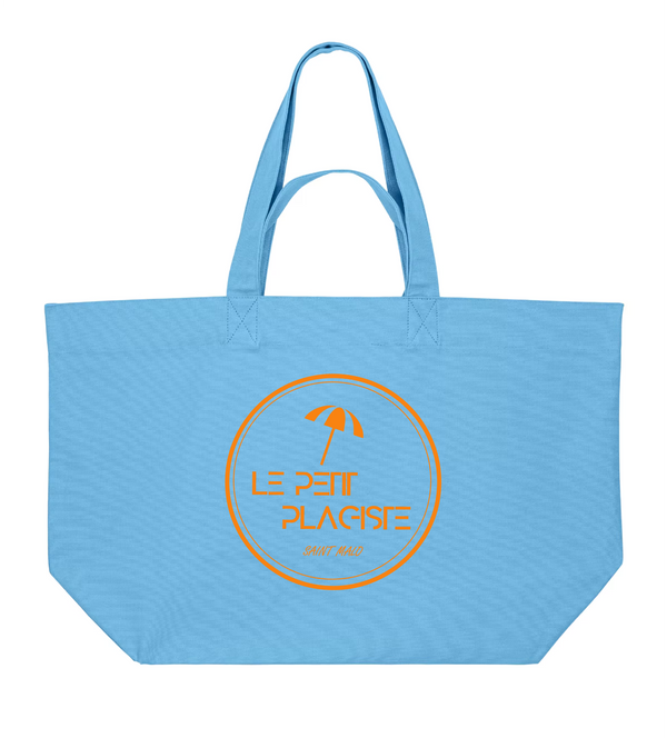 sac| saint malo | bleu | le petit plagiste | orange | coton | fluo