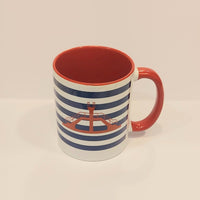 MUG| saint malo| plongeoir roueg| marinière | bleu marine| le petit plagiste|