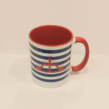 MUG| saint malo| plongeoir roueg| marinière | bleu marine| le petit plagiste|