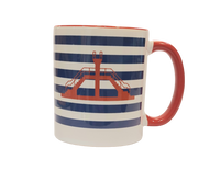 MUG| saint malo| plongeoir roueg| marinière | bleu marine| le petit plagiste|