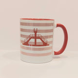 MUG| saint malo| marinière| rose| plngeoir rouge| le petit plagiste|
