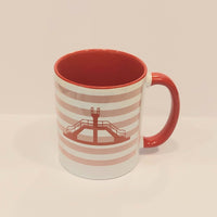 MUG| saint malo| marinière| rose| plngeoir rouge| le petit plagiste|