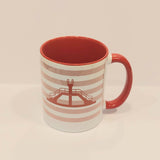 MUG| saint malo| marinière| rose| plngeoir rouge| le petit plagiste|