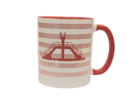 MUG| saint malo| marinière| rose| plngeoir rouge| le petit plagiste|