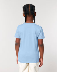 T-shirt | enfant | saint malo | coton bio | brise lame blanc | bleu ciel | marque francaise