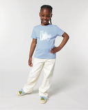 T-shirt | enfant | saint malo | coton bio | brise lame blanc | bleu ciel | marque francaise