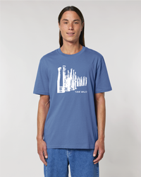 t-shirt | coton bio | saint malo | brises lames | bleu | le petit plagiste |