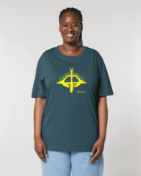 t-shirt | plgeoir | saint malo | coton bio | vert | jaune fluo 