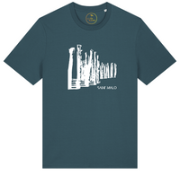  T-shirt| vert | coton bio | brise lame | saint malo | le petit plagiste |