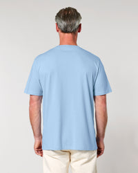 t shirt | bleu ciel | plongeoir | blanc | saint malo | coton bio