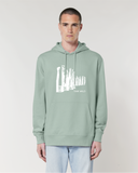 sweat | coton bio | saint malo | vert d'eau | brise lame blanc |