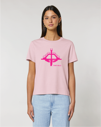 t-shirt | femme | plongeoir | saint-malo | rose | coton bio | marque francaise