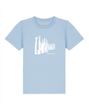 T-shirt | enfant | saint malo | coton bio | brise lame blanc | bleu ciel | marque francaise